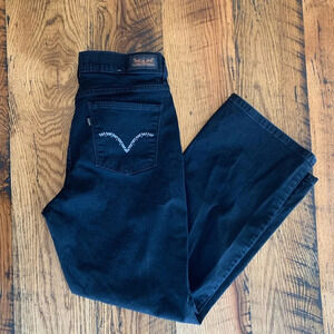 Levi’s 512 black bootcut black jeans